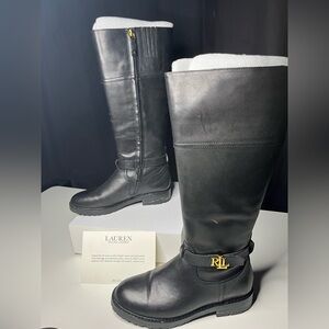 Lauren Ralph Lauren Black Leather Shoes